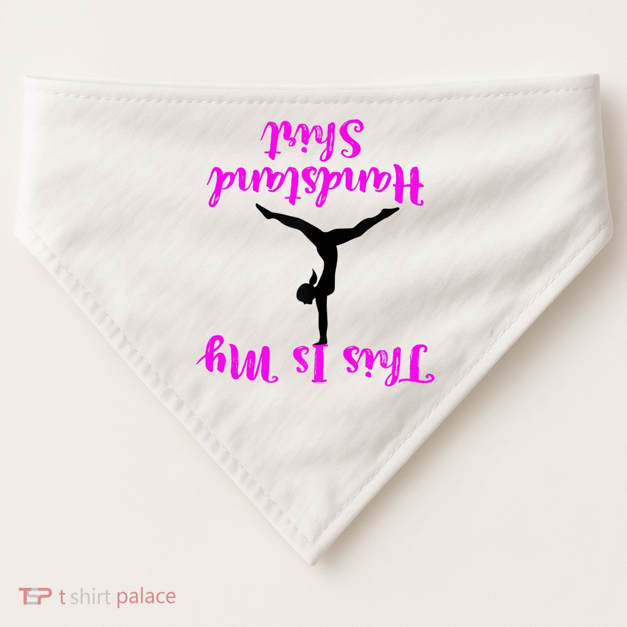 Gymnastics Handstand Shirt This Is My Handstand TShirt USA-Made Doggie Bandana
