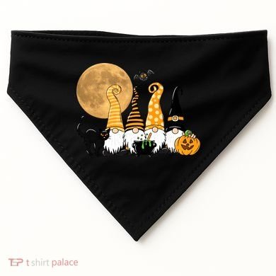 Gnome Halloween Squad Festive USA-Made Doggie Bandana