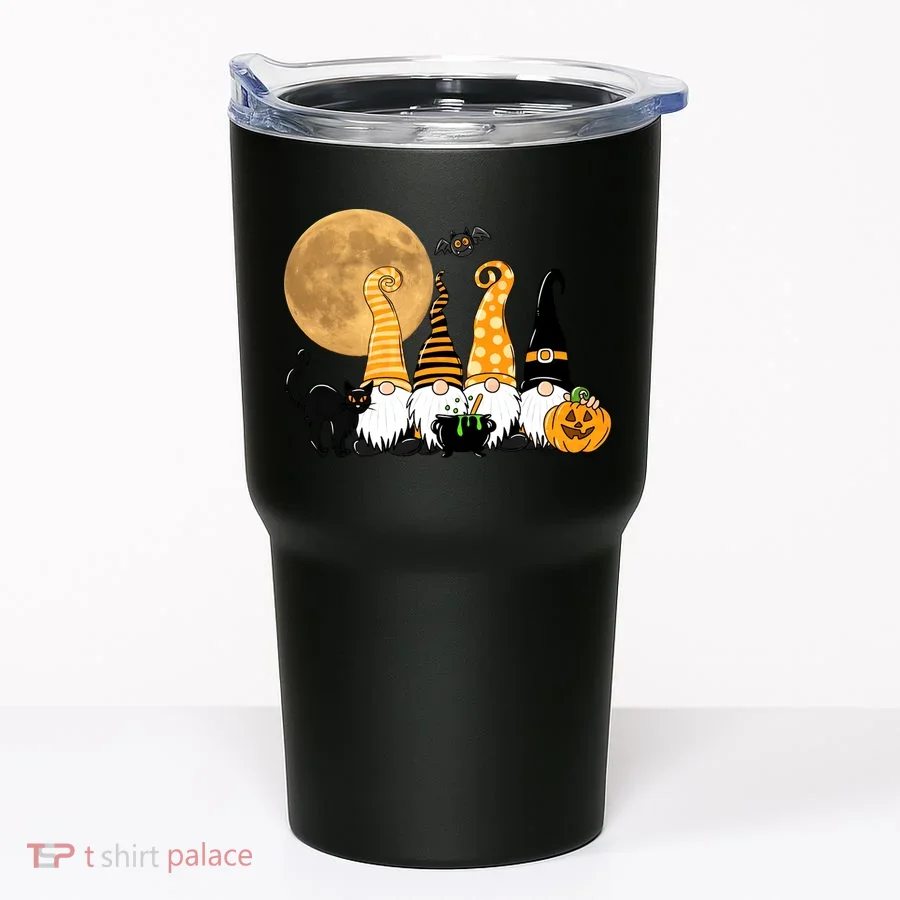 Gnome Halloween Squad Festive Tumbler