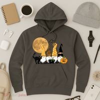 Gnome Halloween Squad Festive Hoodie thumb 3