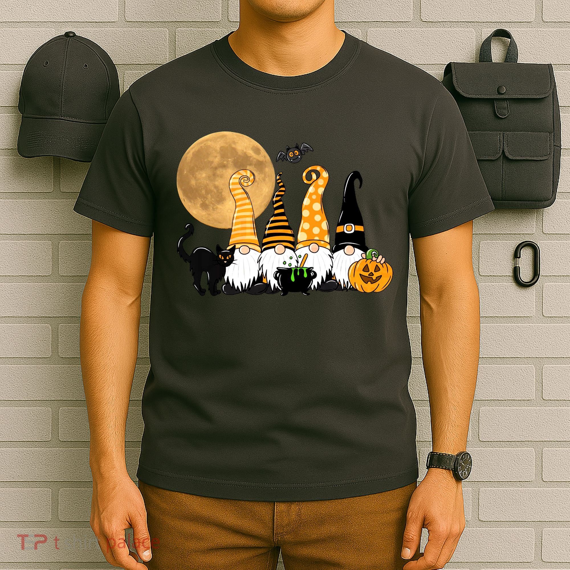 Gnome Halloween Squad Festive T-Shirt