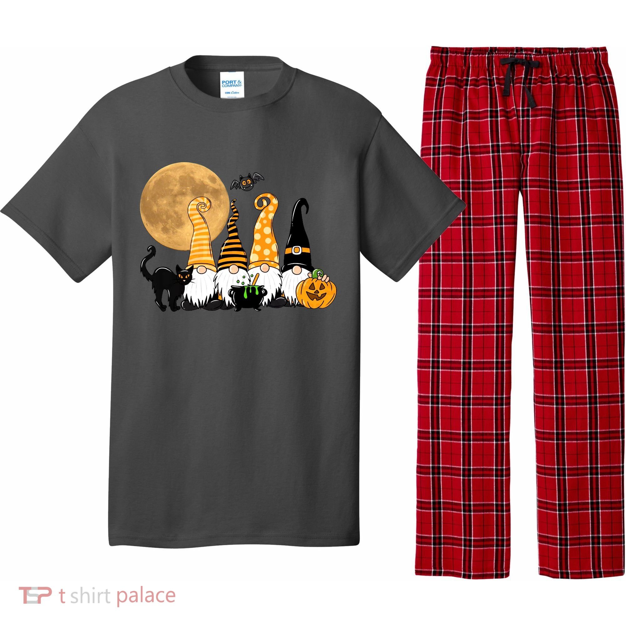 Gnome Halloween Squad Festive Pajama Set