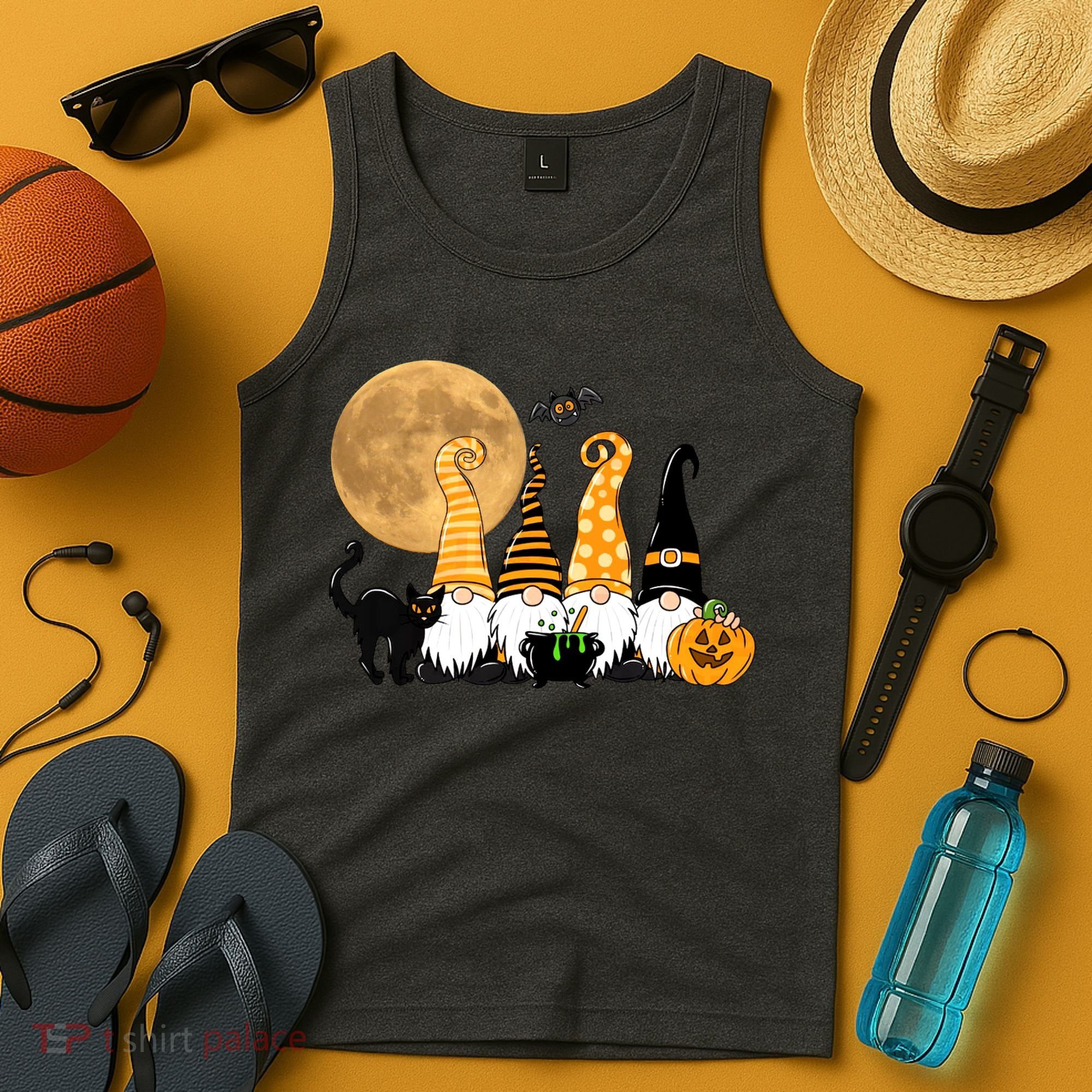 Gnome Halloween Squad Festive Tank Top