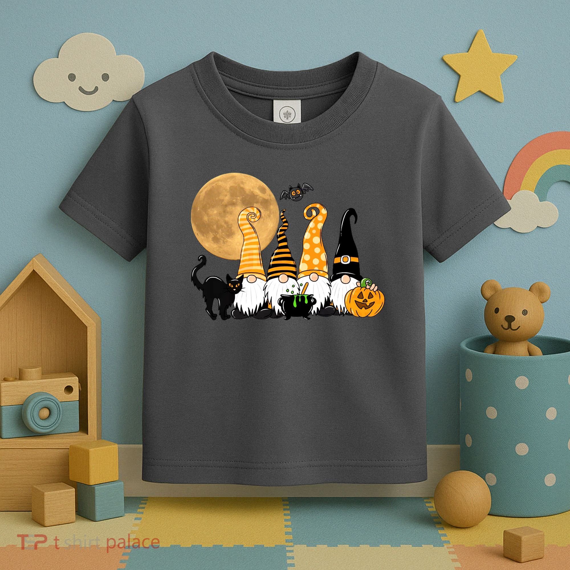 Gnome Halloween Squad Festive Toddler T-Shirt