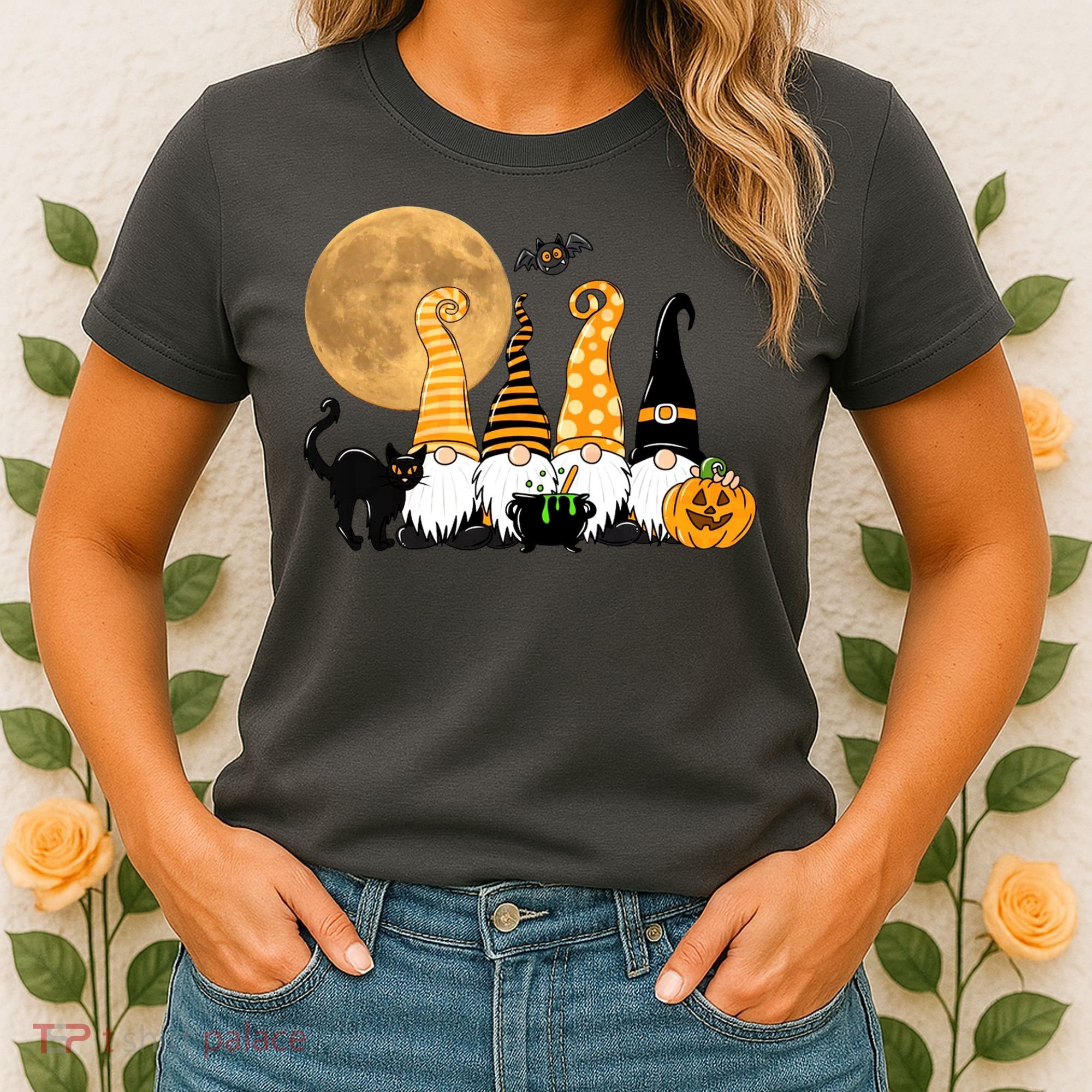 Gnome Halloween Squad Festive Women's T-Shirt