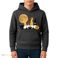Gnome Halloween Squad Festive Kids Hoodie thumb 4