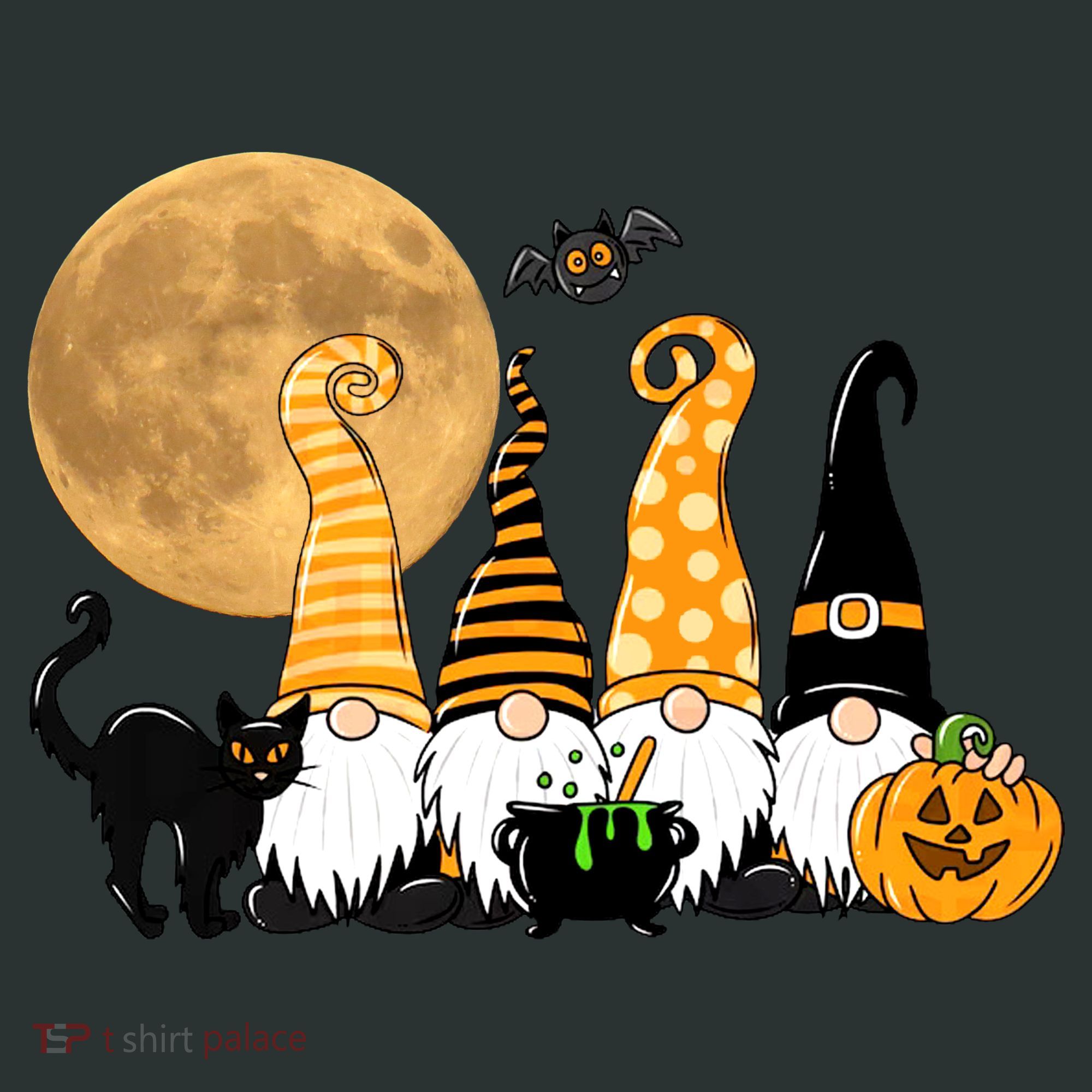 Gnome Halloween Squad Festive Kids Hoodie
