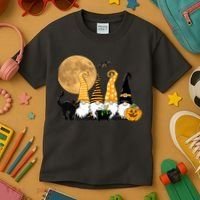 Gnome Halloween Squad Festive Kids T-Shirt thumb 3