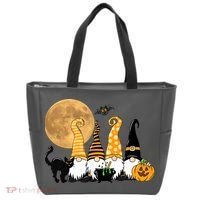 Gnome Halloween Squad Festive Tote Bag thumb 0
