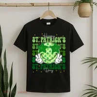 Groovy Happy St Patricks Day Shamrock T-Shirt thumb 2