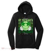 Groovy Happy St Patricks Day Shamrock Women's Hoodie thumb 0