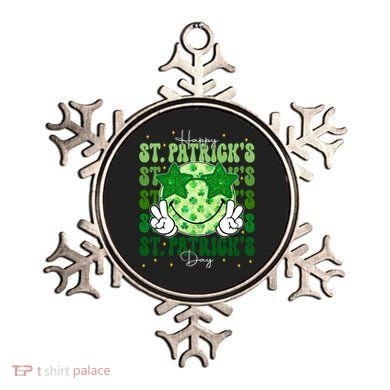 Groovy Happy St Patricks Day Shamrock Ornament