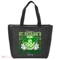 Groovy Happy St Patricks Day Shamrock Tote Bag thumb 0