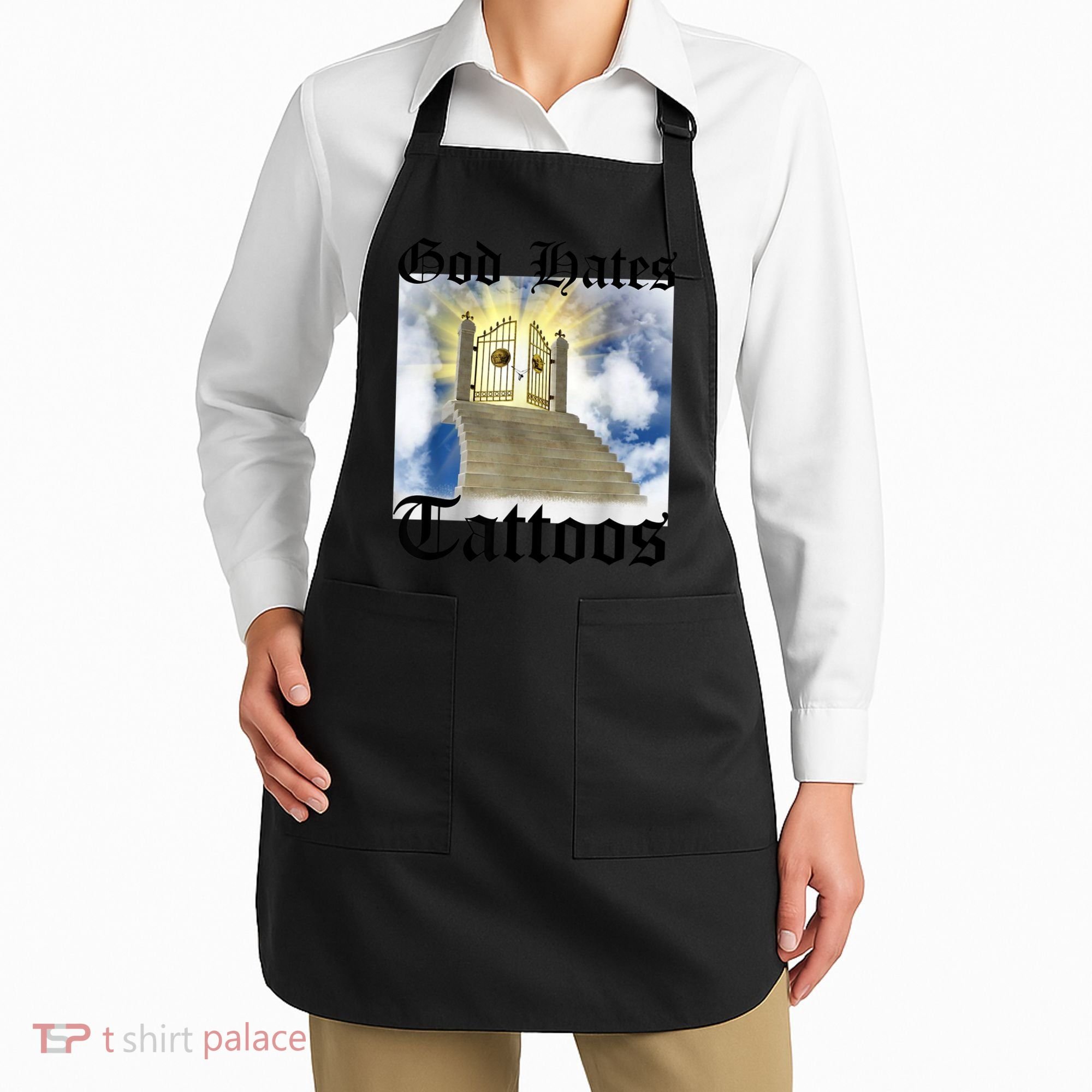 God Hates Tattoos Apron