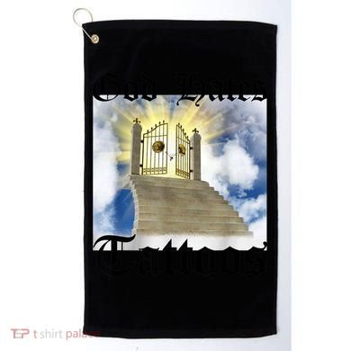 God Hates Tattoos Golf Towel