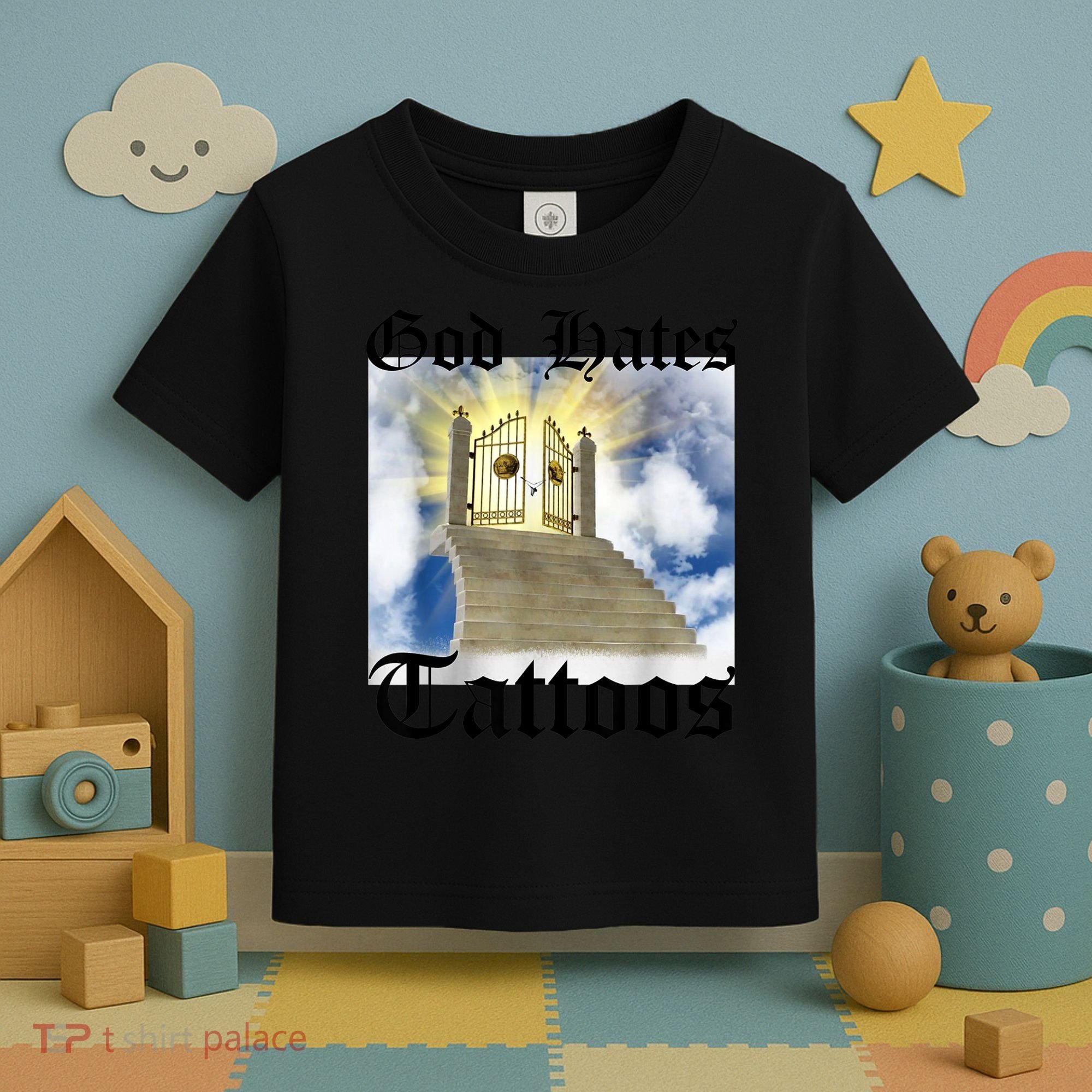 God Hates Tattoos Toddler T-Shirt