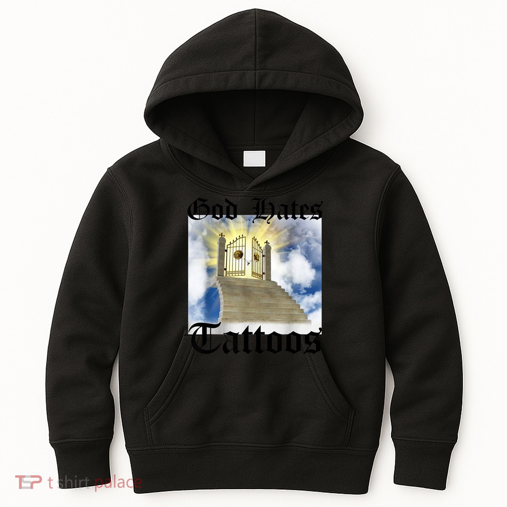 God Hates Tattoos Kids Hoodie