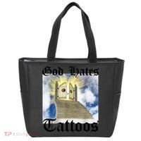 God Hates Tattoos Tote Bag thumb 0