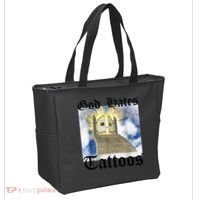 God Hates Tattoos Tote Bag thumb 2