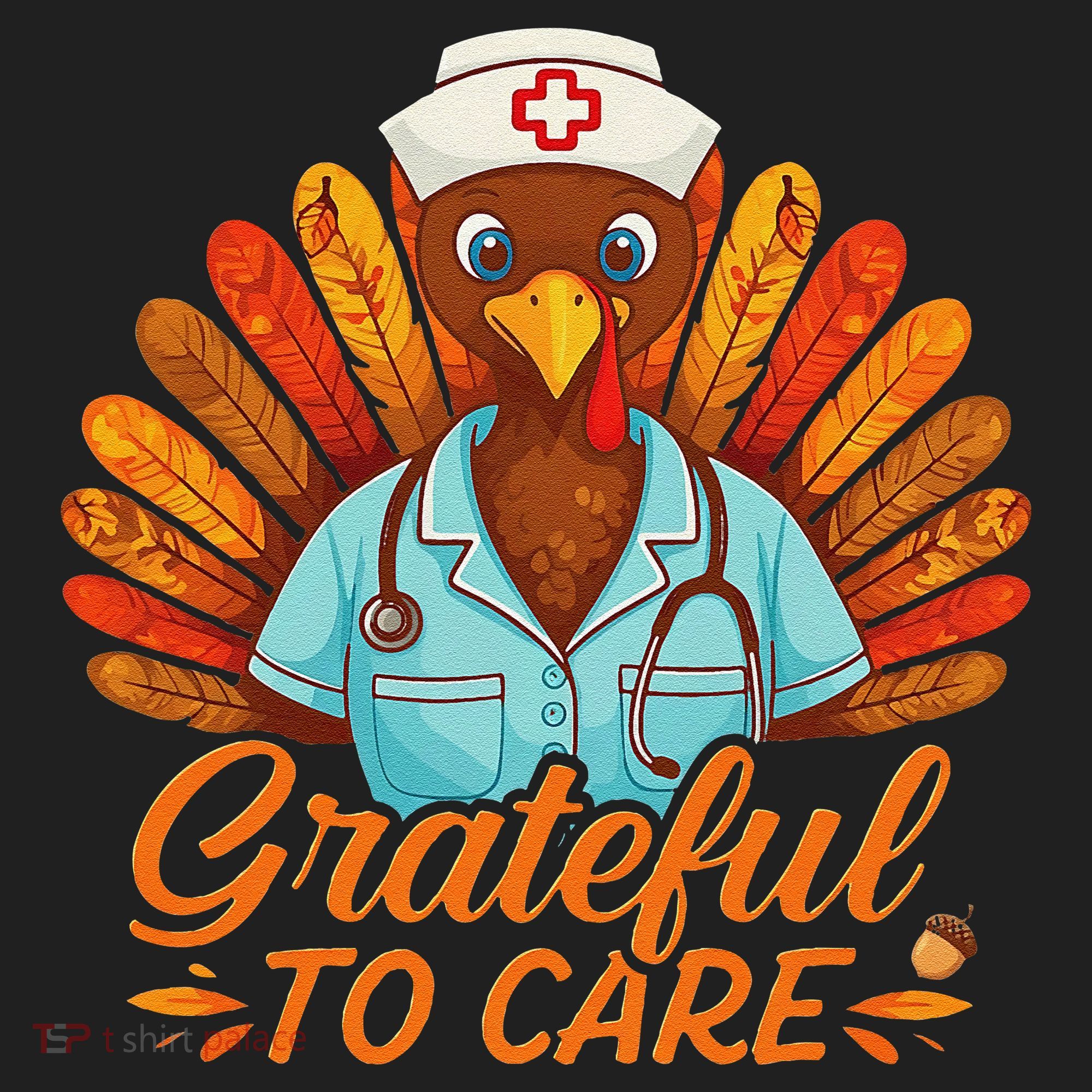 Grateful Healthcare To Care Nurse Turkey Thanksgiving Fall Beanie
