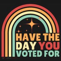 Groovy Have The Day You Voted For Retro Women's Hoodie thumb 2