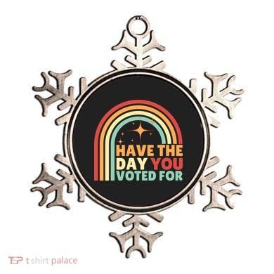 Groovy Have The Day You Voted For Retro Ornament