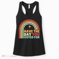 Groovy Have The Day You Voted For Retro Women's Tank Top thumb 0