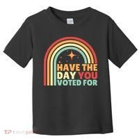 Groovy Have The Day You Voted For Retro Toddler T-Shirt thumb 0