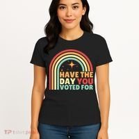 Groovy Have The Day You Voted For Retro Women's T-Shirt thumb 4