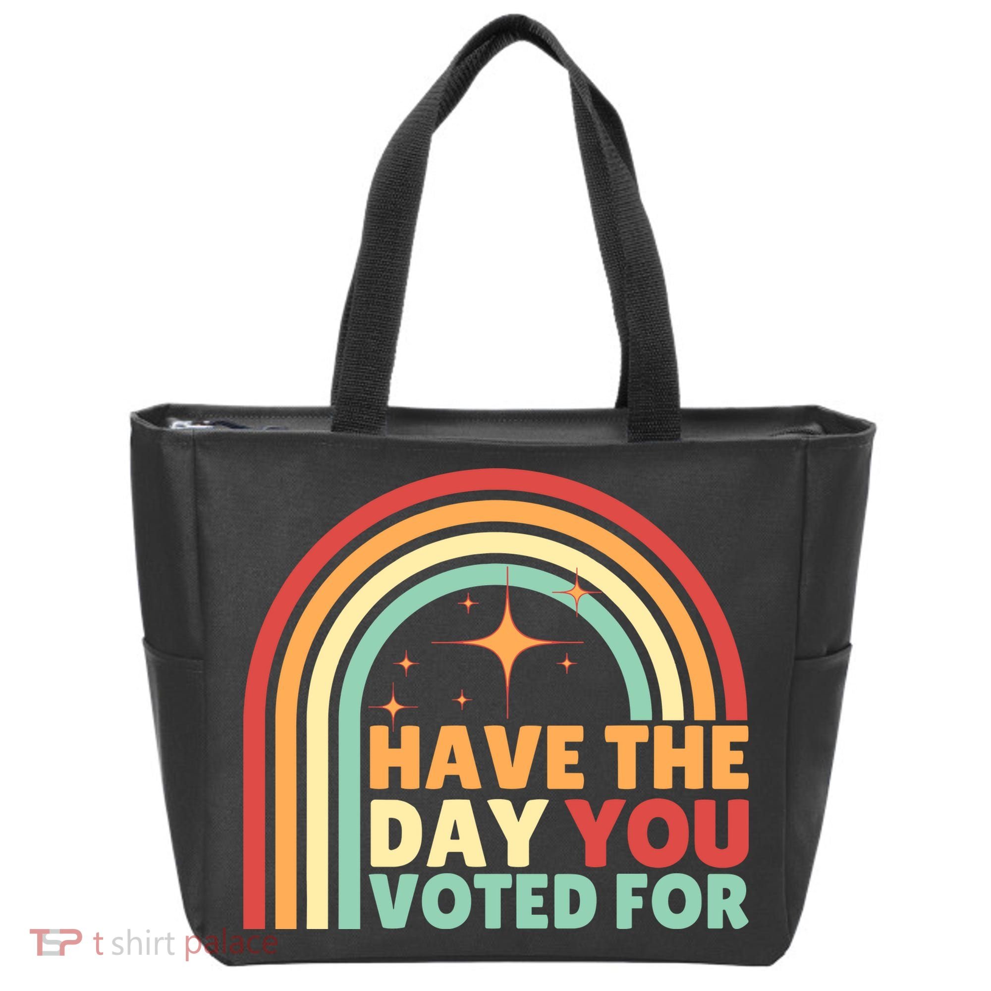 Groovy Have The Day You Voted For Retro Tote Bag