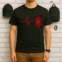 Gamer Heartbeat Video Games Gaming Teens T-Shirt thumb 6