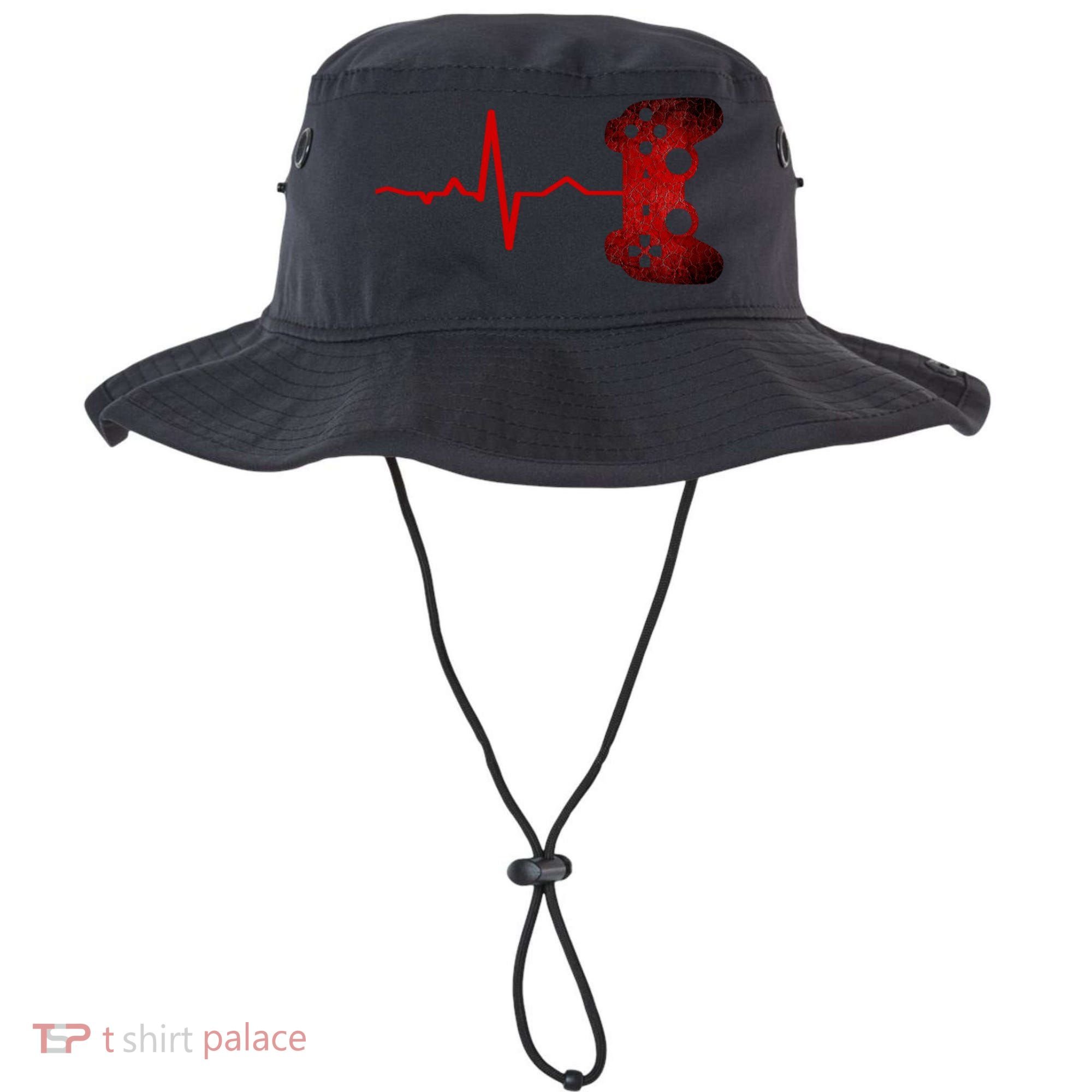 Gamer Heartbeat Video Games Gaming Teens Bucket Hat