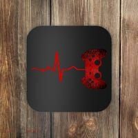 Gamer Heartbeat Video Games Gaming Teens Coaster thumb 0