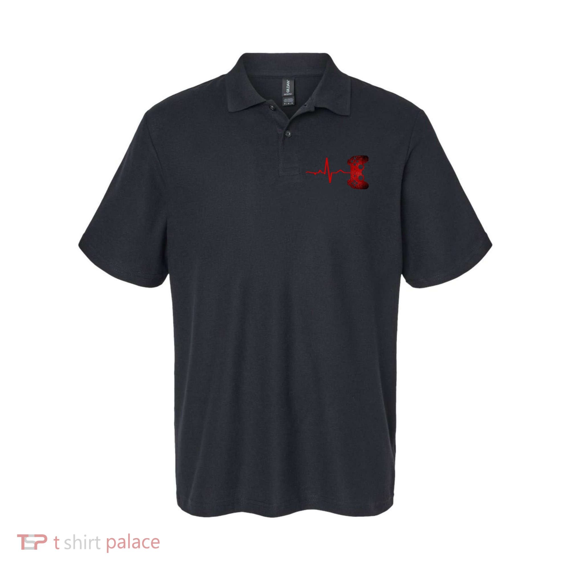 Gamer Heartbeat Video Games Gaming Teens Polo