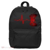 Gamer Heartbeat Video Games Gaming Teens 16 in Basic Backpack thumb 0