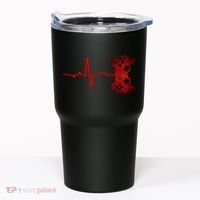 Gamer Heartbeat Video Games Gaming Teens Tumbler thumb 0