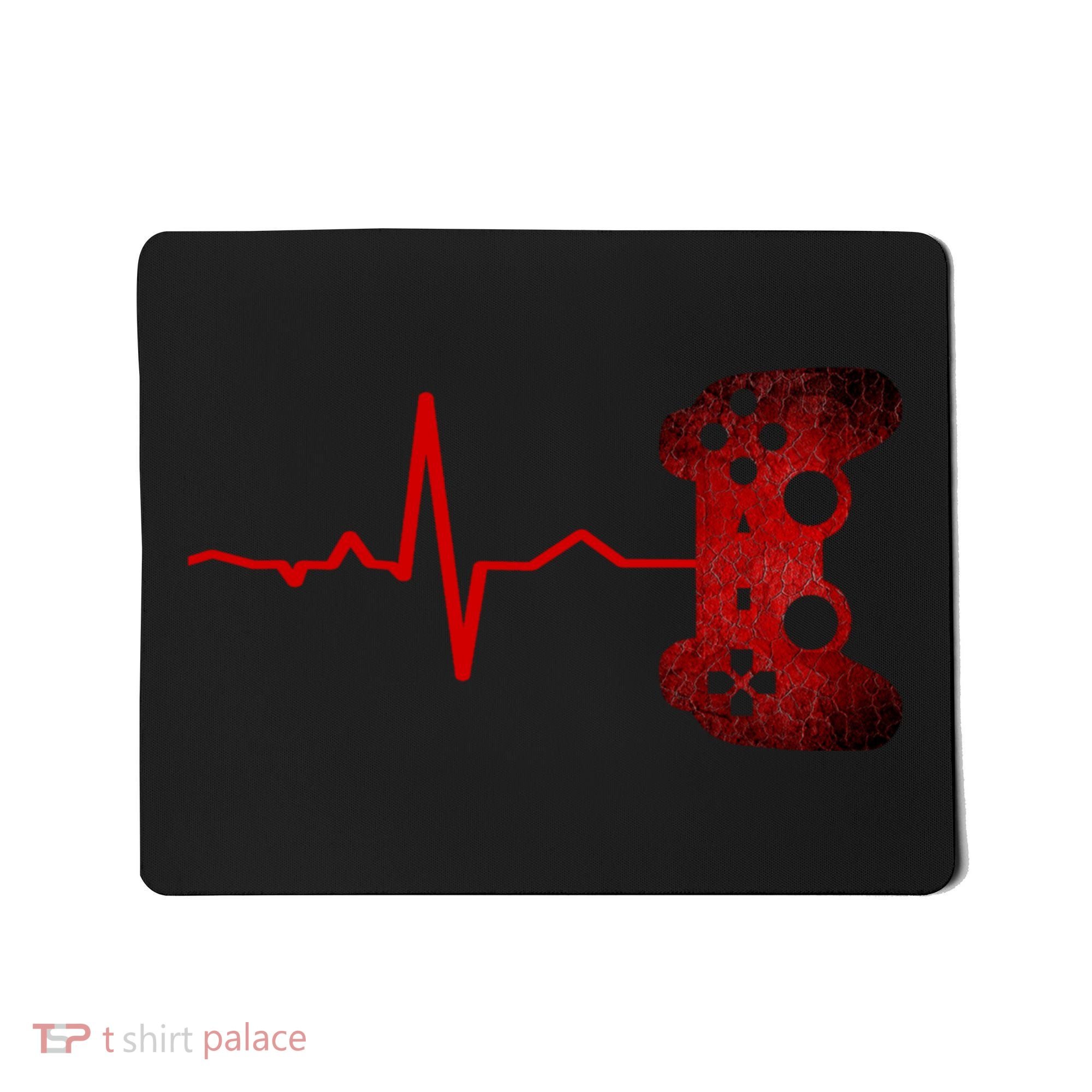 Gamer Heartbeat Video Games Gaming Teens Mousepad