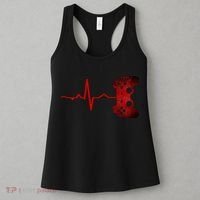 Gamer Heartbeat Video Games Gaming Teens Women's Tank Top thumb 3