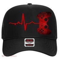 Gamer Heartbeat Video Games Gaming Teens Hat thumb 0