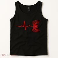 Gamer Heartbeat Video Games Gaming Teens Tank Top thumb 2
