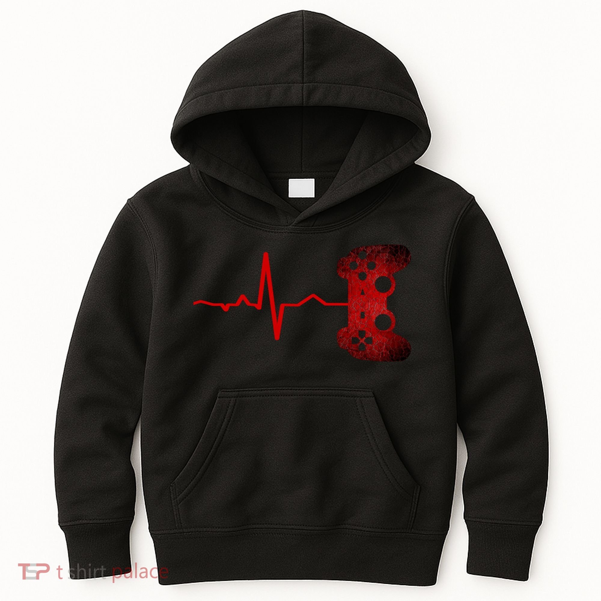 Gamer Heartbeat Video Games Gaming Teens Kids Hoodie