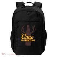 Gone Hunting With Beer Bottle With Deer Antlers Gift Backpack thumb 0