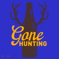 Gone Hunting With Beer Bottle With Deer Antlers Gift Coaster thumb 2