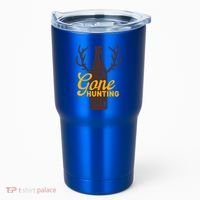 Gone Hunting With Beer Bottle With Deer Antlers Gift Tumbler thumb 0