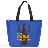 Gone Hunting With Beer Bottle With Deer Antlers Gift Tote Bag thumb 0