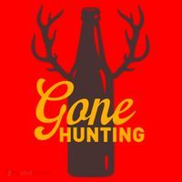Gone Hunting With Beer Bottle With Deer Antlers Gift Santa Hat thumb 1