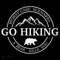 Go Hiking Worst Case Scenario A Bear Kills You Camping Ornament thumb 1
