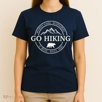 Go Hiking Worst Case Scenario A Bear Kills You Camping T-Shirt thumb 4