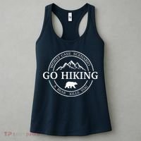 Go Hiking Worst Case Scenario A Bear Kills You Camping Women's Tank Top thumb 3