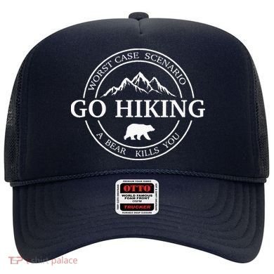 Go Hiking Worst Case Scenario A Bear Kills You Camping Hat